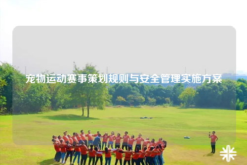 宠物运动赛事策划规则与安全管理实施方案